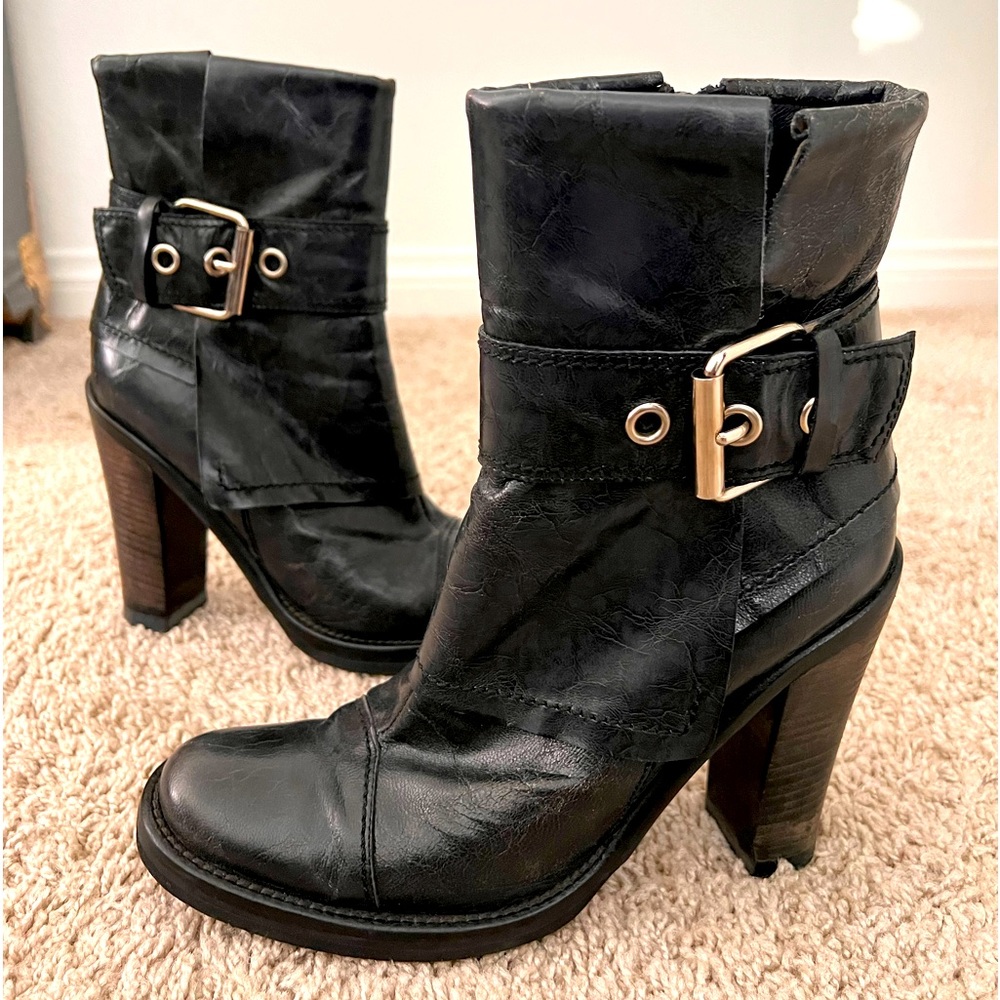 Antik Denim “Nadia” Leather Heel Boots Sz.8
